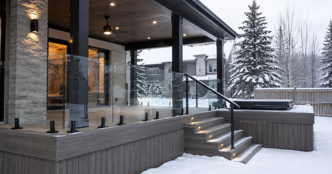 clear deck railing