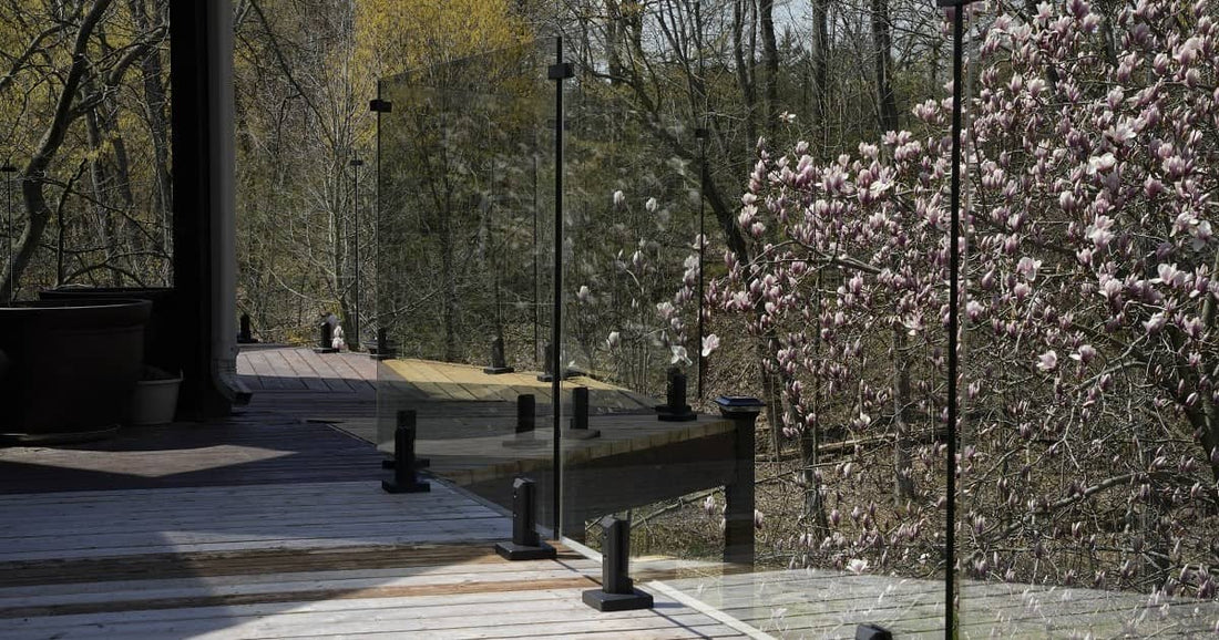 clear deck railings
