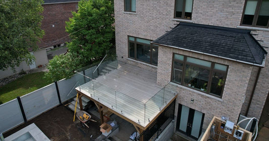 deck railing glass