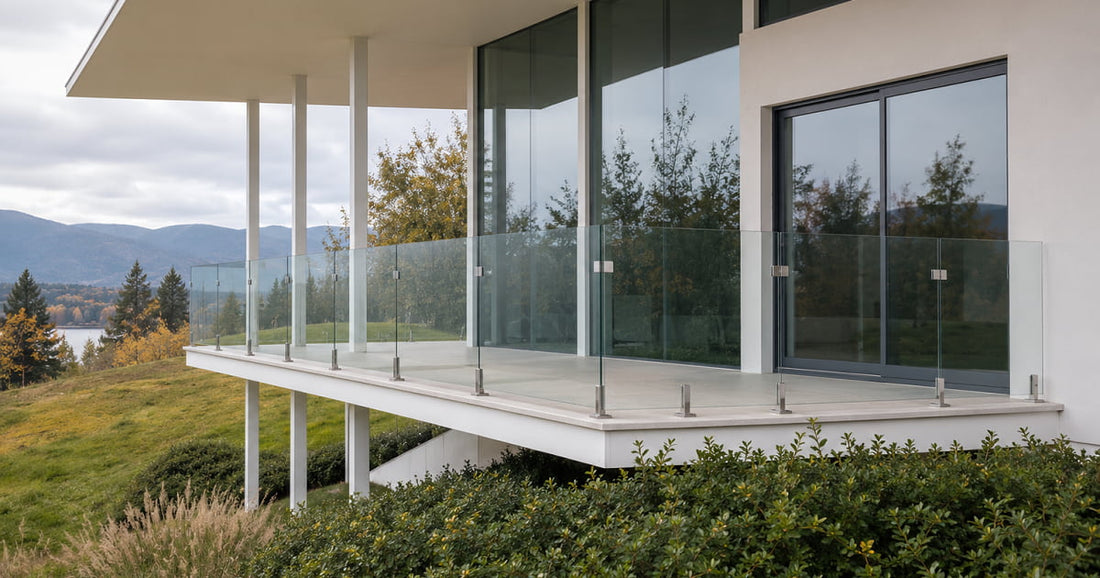 exterior glass railings