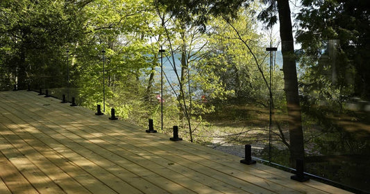 frameless glass deck railings