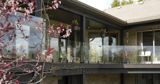 glass railings for cottage