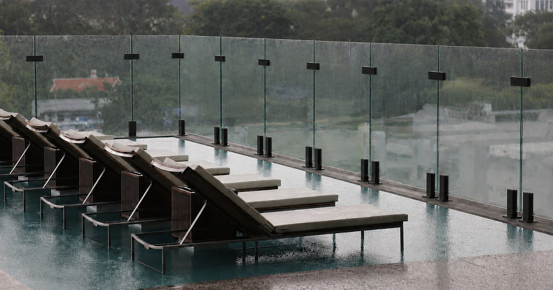 tempered glass railing