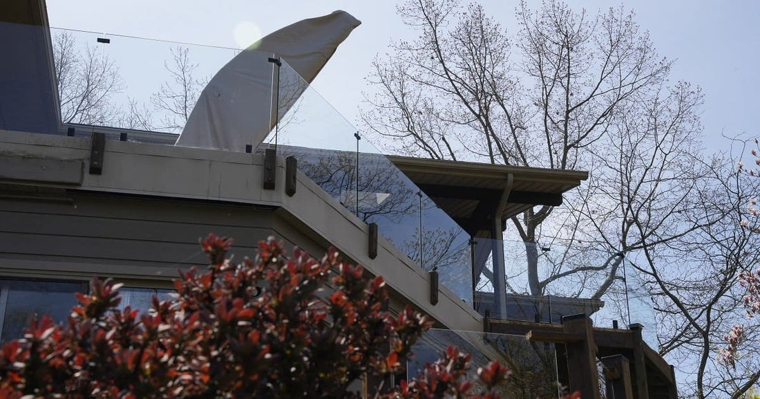 tempered glass railing