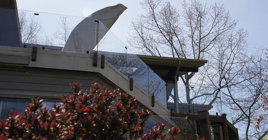 tempered glass railing
