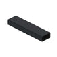 Black glass railing base box