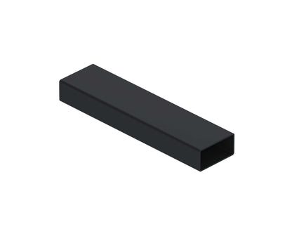 Black glass railing base box