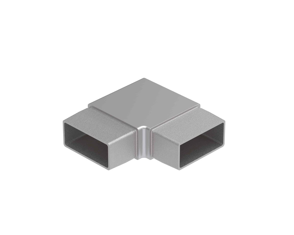 Rectangular Frame Connector Horizontal 90° Connector for Rectangle Handrail - RF Transparent