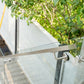 Cap rail U-channel profile sized for 12mm tempered glass