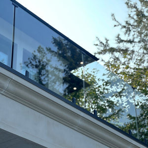 empered glass panels close up showing thickness and clarity