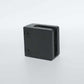 Black large wall connector for glass railings