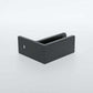 Black small wall connector for glass railings